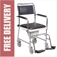 Wheeled Commode - (2 Brakes)